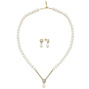 Baget Sekizgen Doğal İnci Sallantı Küpe Kolye İkili Set | | Birinci1926