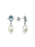 Colourful Natural Pearl Dangling Earring