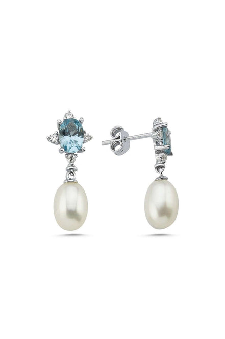 Colourful Natural Pearl Dangling Earring