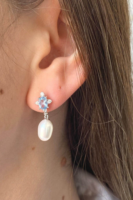 Colourful Natural Pearl Dangling Earring