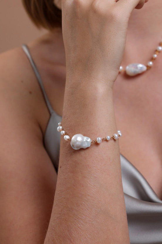 Baroque Natural Pearl Bracelet