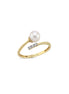 Natural Pearl Sarmal Zircon Stone Ring