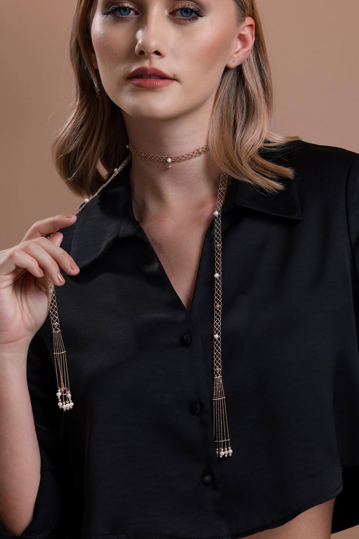 Dorica Toplu Natural Pearl Shawl