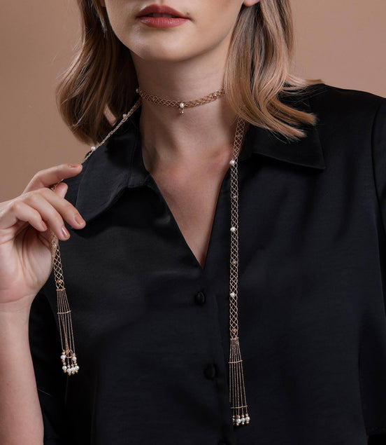 Dorica Toplu Natural Pearl Shawl