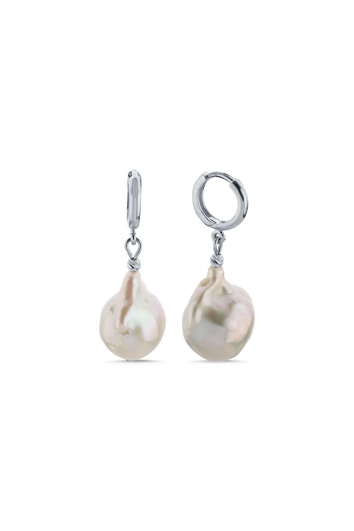 Dorica Bead Baroque Pearl Earring