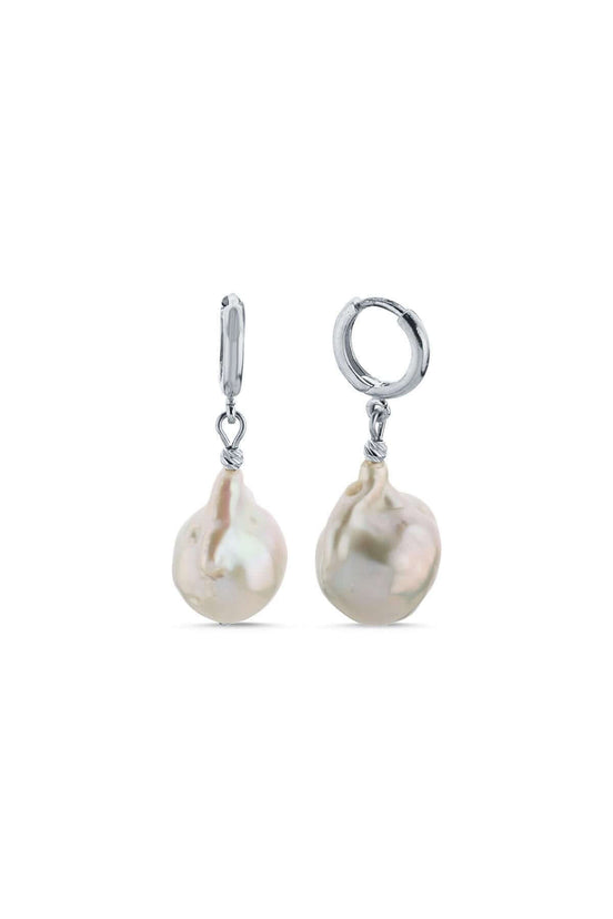 Dorica Bead Baroque Pearl Earring