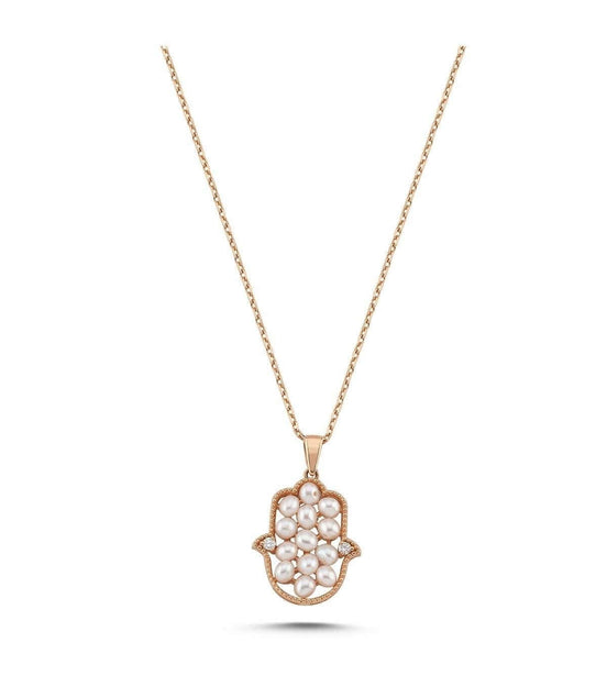 Fatma Elli Doğal İnci 0,09 Karat Pırlanta Kolye | | Birinci1926