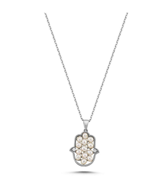 Fatma Elli Doğal İnci 0,09 Karat Pırlanta Kolye | | Birinci1926
