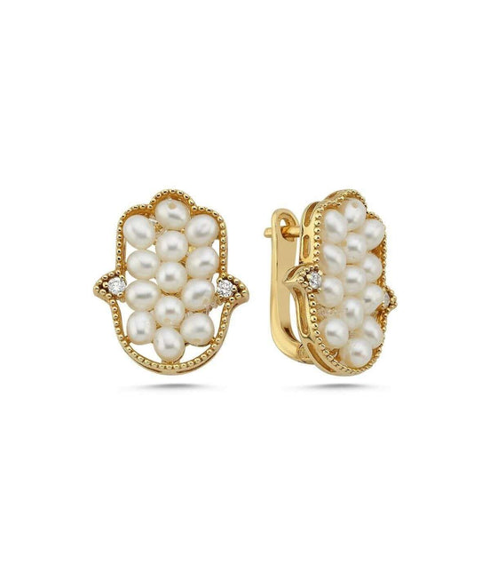 Fatma Elli Doğal İnci 0,18 Karat Pırlanta Küpe | | Birinci1926