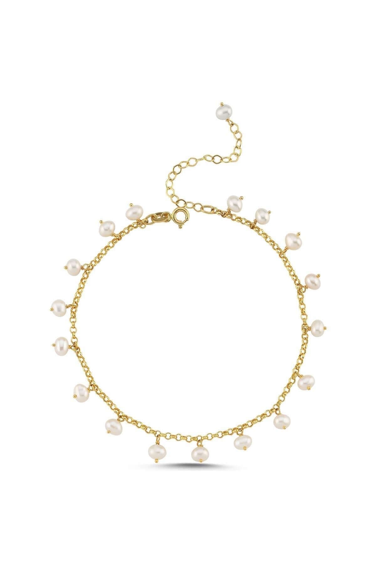 Choker Zircon Stone Natural Pearl Bracelet