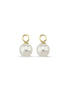 Large Cyclic Dangling Natural Pearl Earring