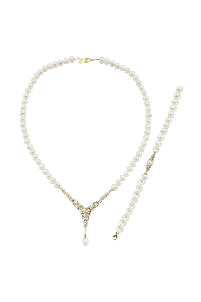 Doğal İnci Kolye Bileklik İkili Set | | Birinci1926