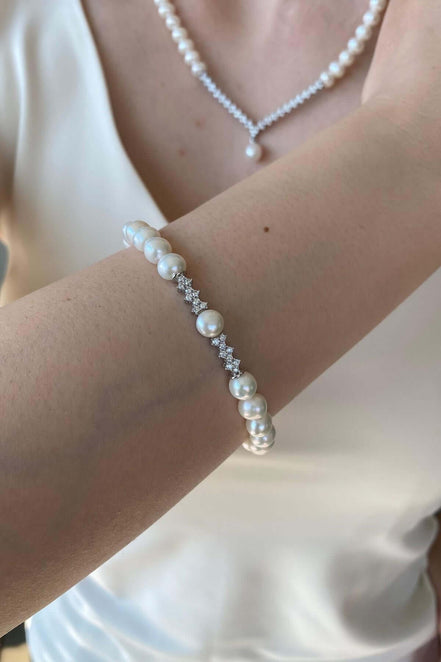 Stone Watercourse Natural Pearl Bracelet