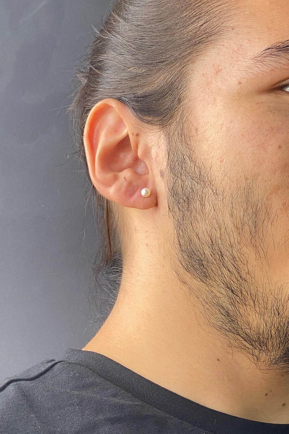 Natural Pearl Top Earring