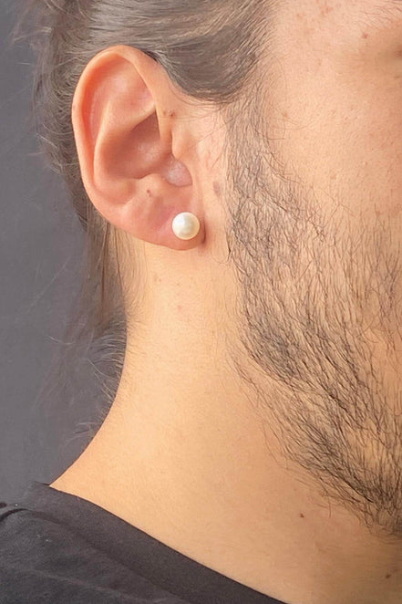 Natural Pearl Top Earring