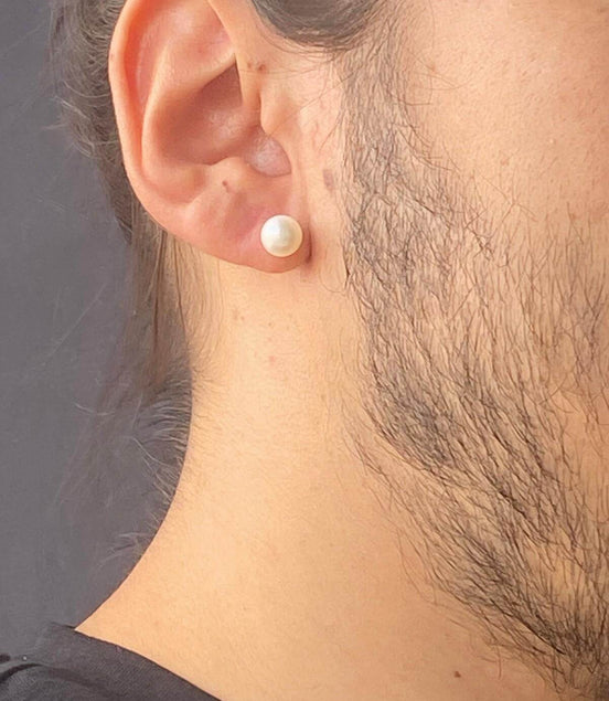 Natural Pearl Top Earring