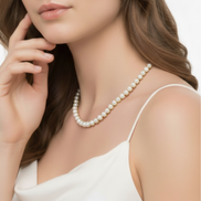 Three Strand Natural Pearl Necklace