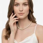 Four Toothed Natural Pearl Necklace