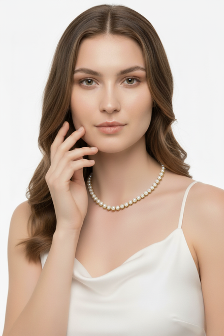 Four Toothed Natural Pearl Necklace