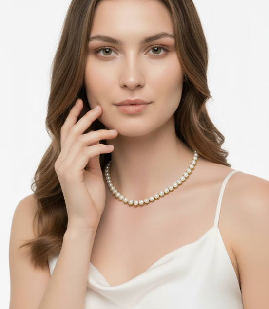 Four Toothed Natural Pearl Necklace