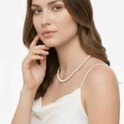 Four Toothed Natural Pearl Necklace