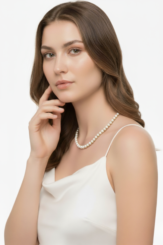 Four Toothed Natural Pearl Necklace