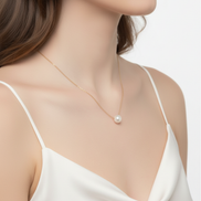 Chain Pearl Necklace