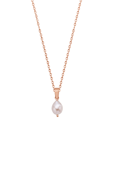 White Baroque Natural Pearl Necklace