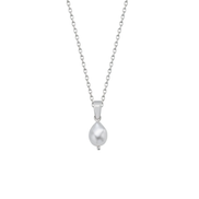 White Baroque Natural Pearl Necklace