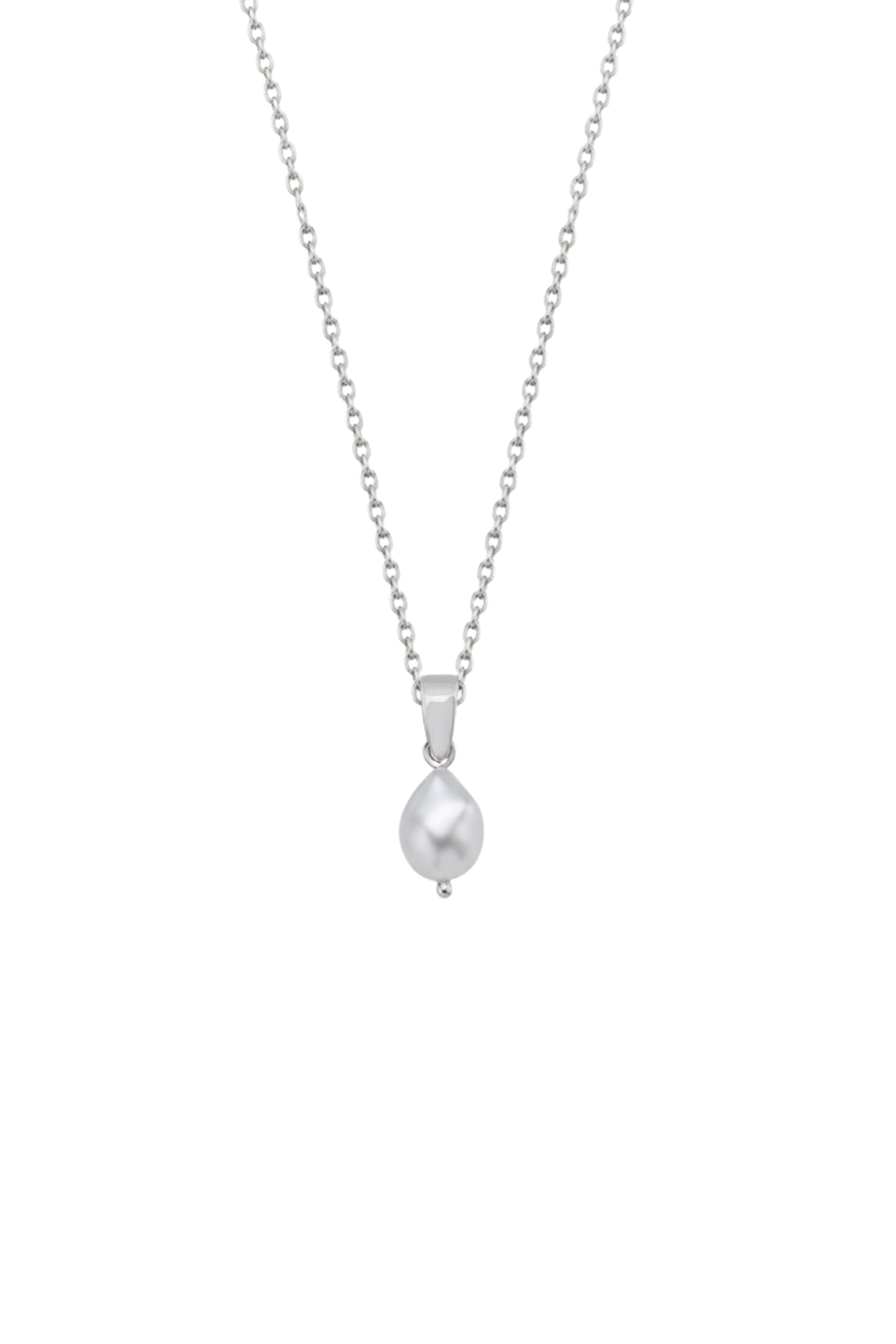 White Baroque Natural Pearl Necklace