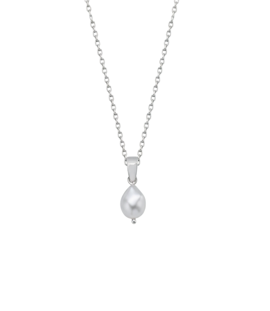 White Baroque Natural Pearl Necklace