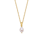 White Baroque Natural Pearl Necklace