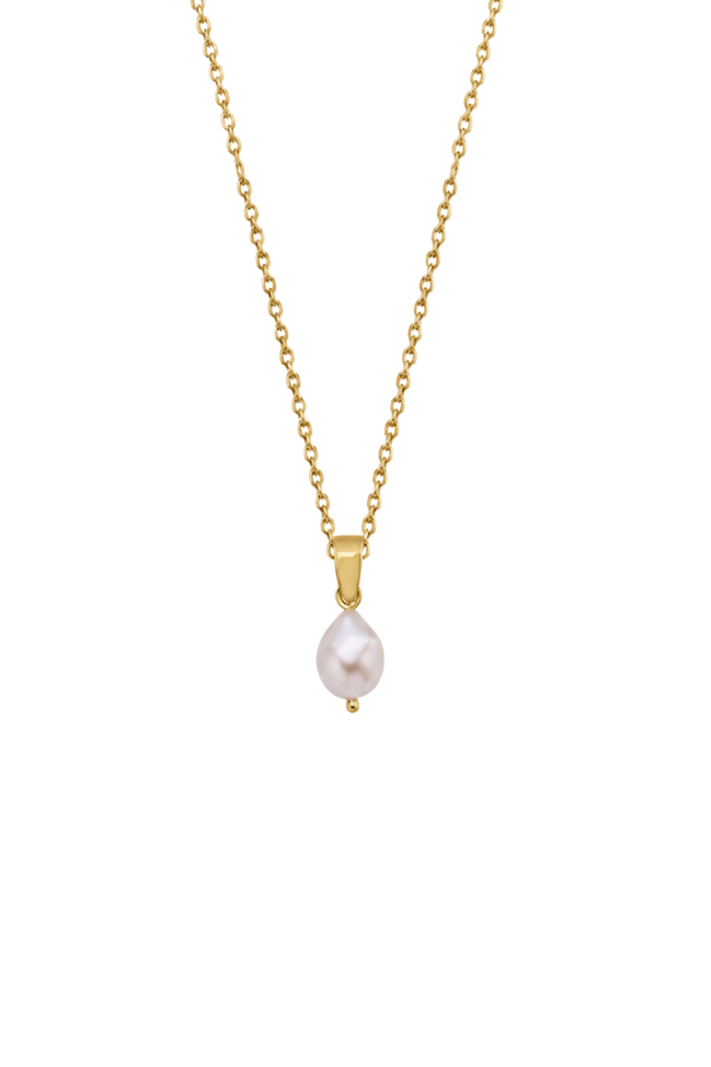 White Baroque Natural Pearl Necklace
