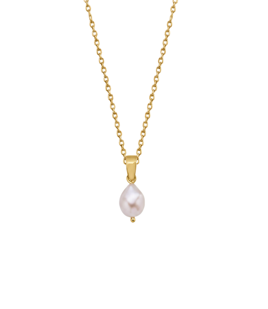 White Baroque Natural Pearl Necklace