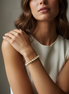 Three Pronged Natural Pearl Bracelet