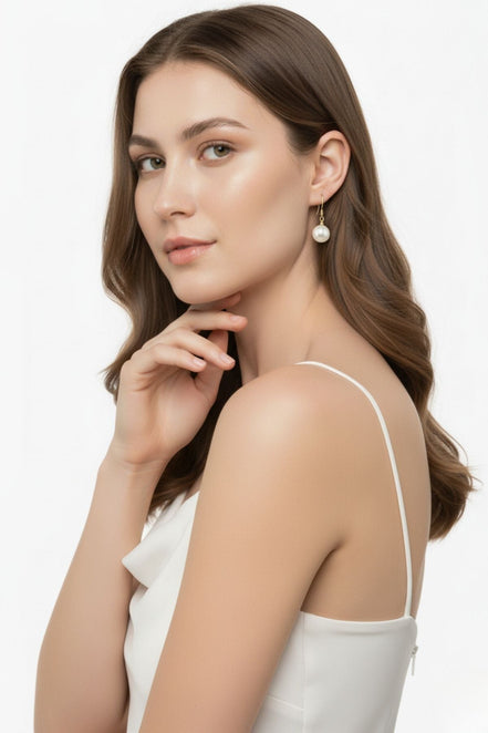 Rhodesian White Natural Pearl Earrings