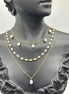 Natural Pearl Triple Necklace Set