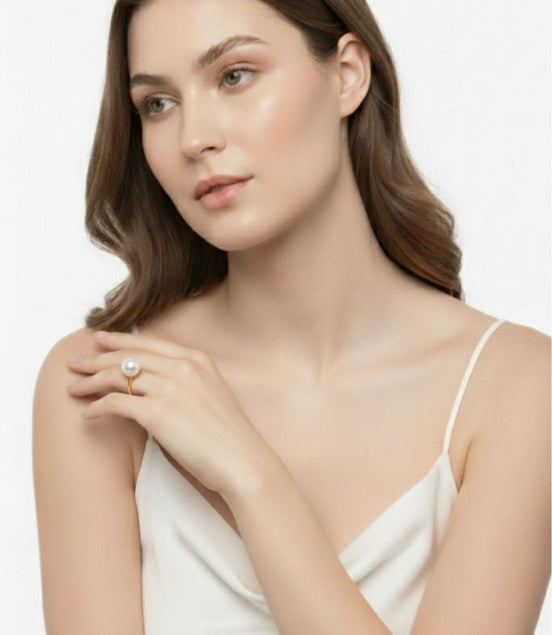 Single Natural Pearl Ring