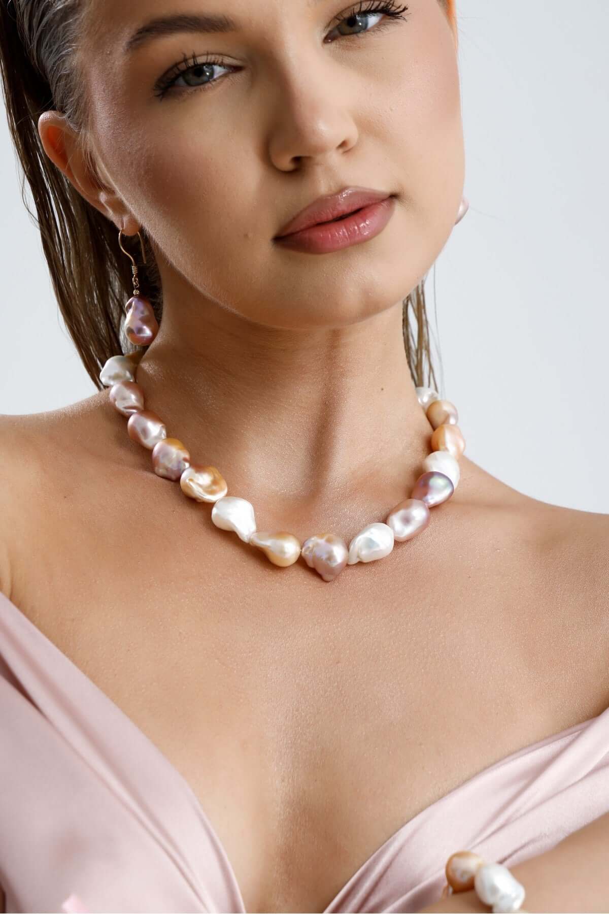 Multicolor Doğal Barok İnci Kolye | İnci Kolye | Birinci1926