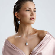 Gri Barok Doğal İnci Küpe | İnci Küpe | Birinci1926