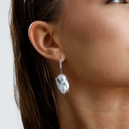 Gri Barok Doğal İnci Küpe | İnci Küpe | Birinci1926