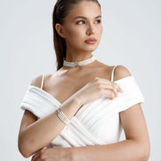 Lale Motif Dört Sıralı Doğal İnci Kolye | İnci Kolye | Birinci1926