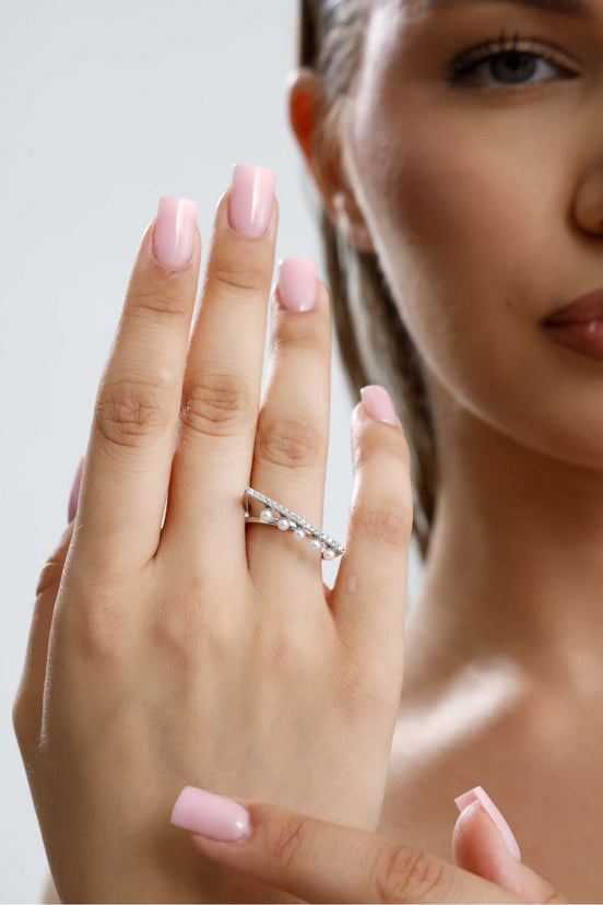 Pırlanta İncili Yüzük | İnci Yüzük | Birinci1926