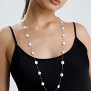 Baroque Natural Pearl Chain Necklace