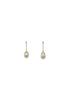 Pearl Drop Earrings with Diamond