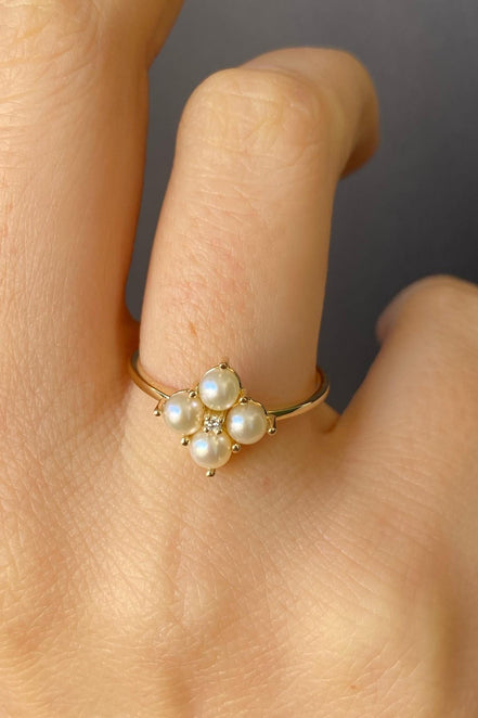 0,06 Karat Doğal İnci Pırlanta Yüzük | | Birinci1926