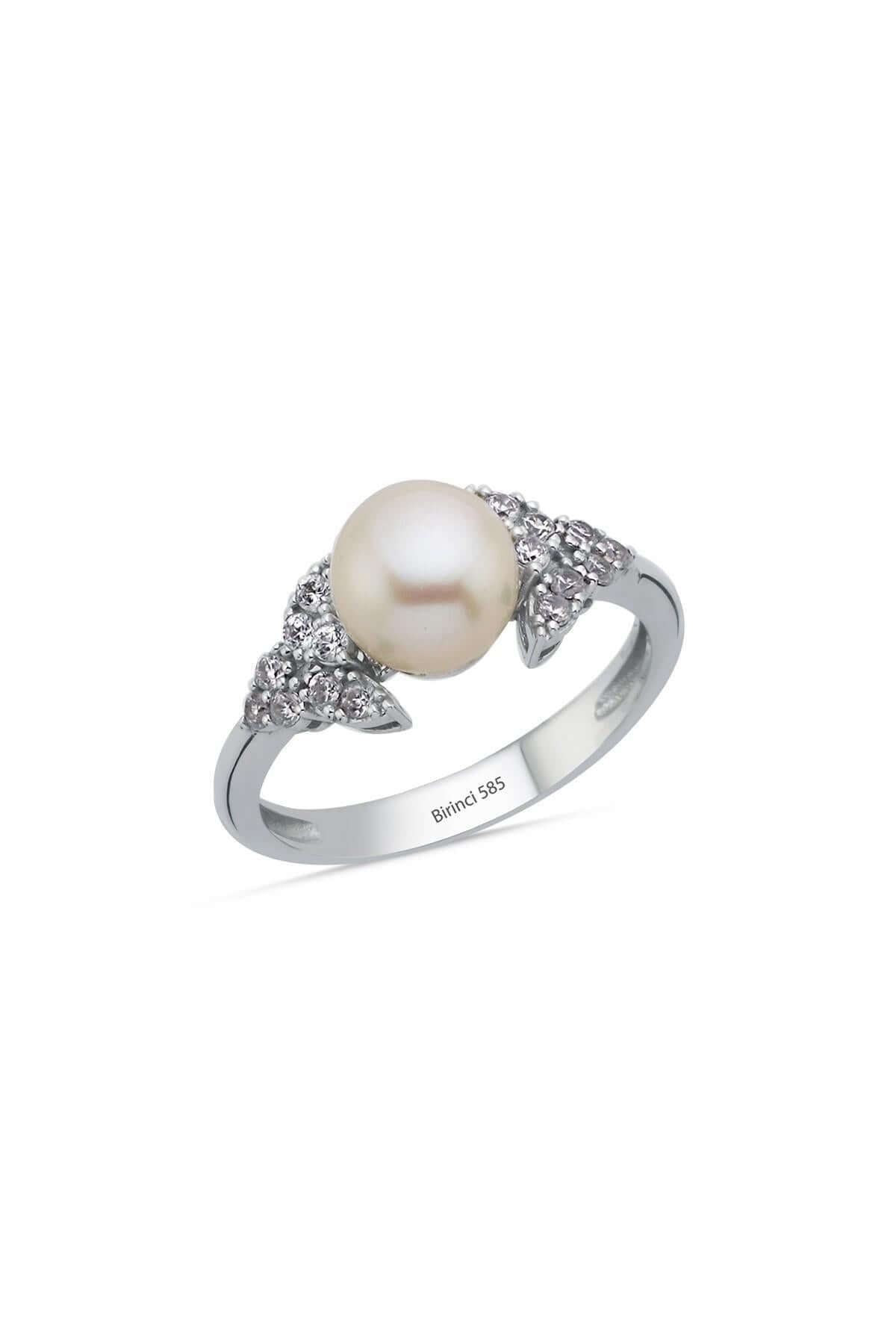 0,2 Ct Doğal İncili Pırlanta Yüzük | | Birinci1926