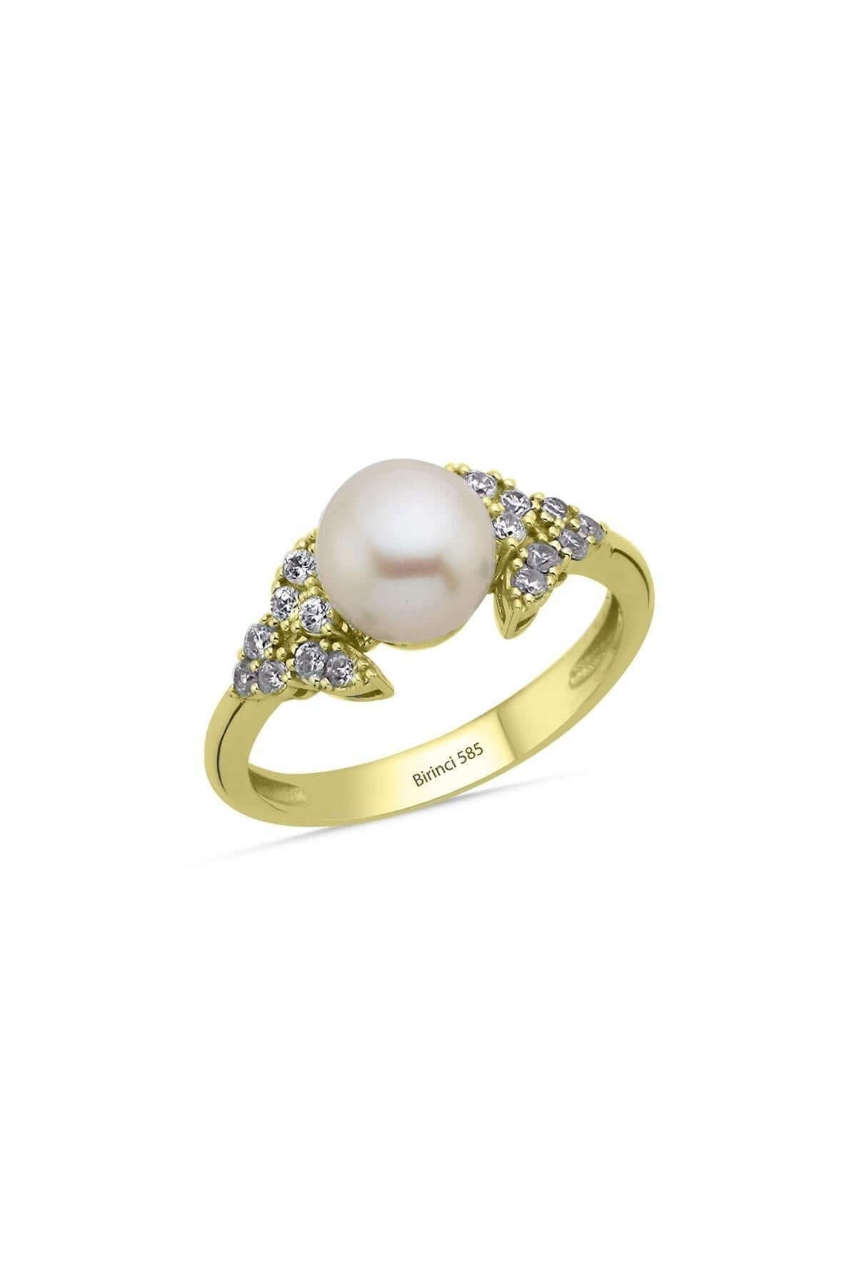 0,2 Ct Doğal İncili Pırlanta Yüzük | | Birinci1926
