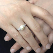 0,2 Ct Doğal İncili Pırlanta Yüzük | | Birinci1926