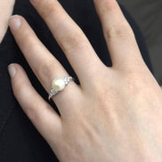 0,2 Ct Doğal İncili Pırlanta Yüzük | | Birinci1926
